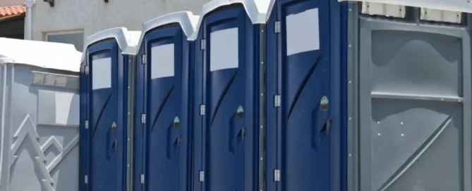 Portable toilet rental for construction site in Connecticut